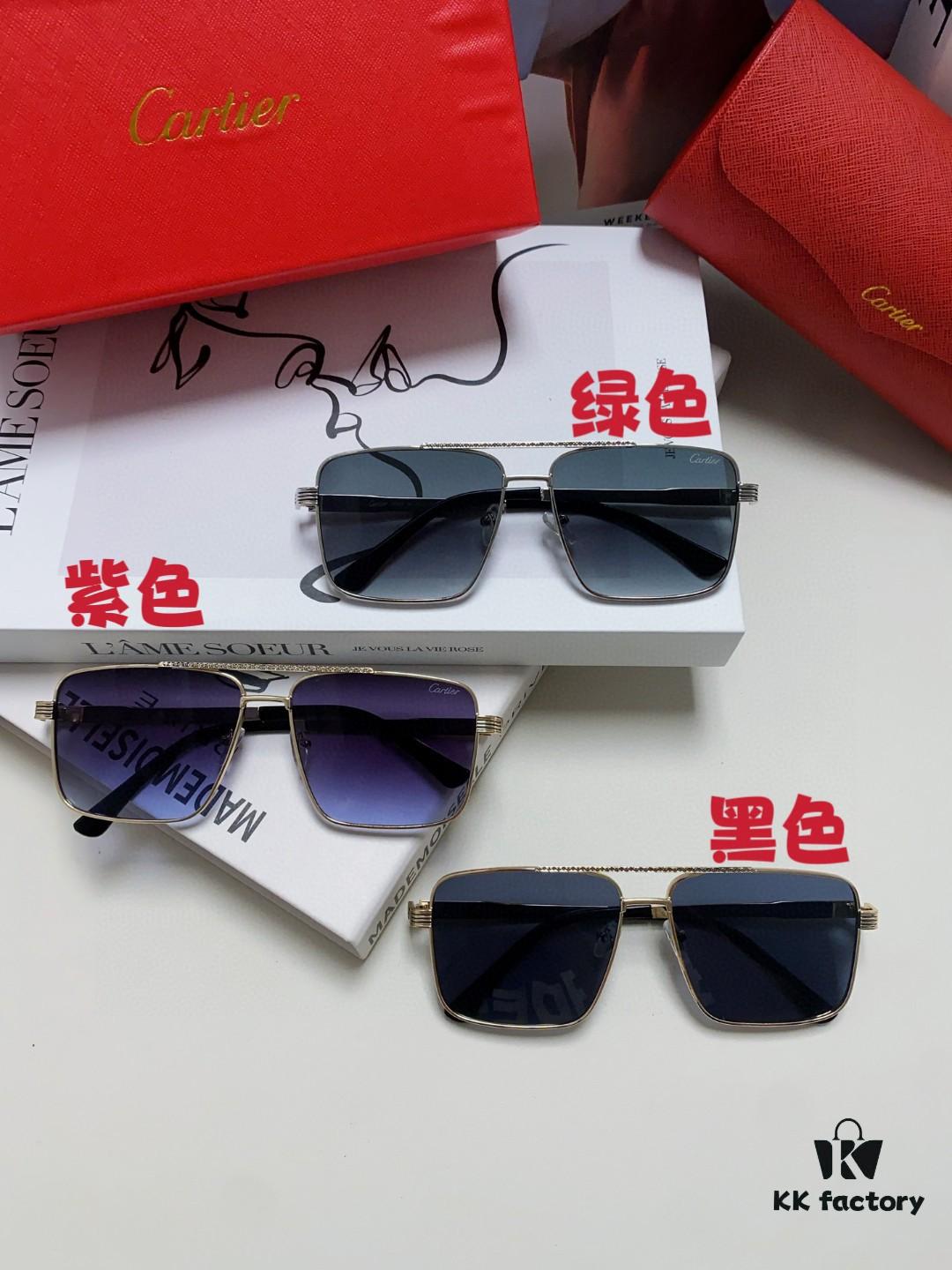 6931fc0d3a89a121ed54c983 Cartier 2024 New Arrival Metal Square-Frame Sunglasses, Fashionable Unisex UV-Protective Oversized Sun Glasses for Men and Women