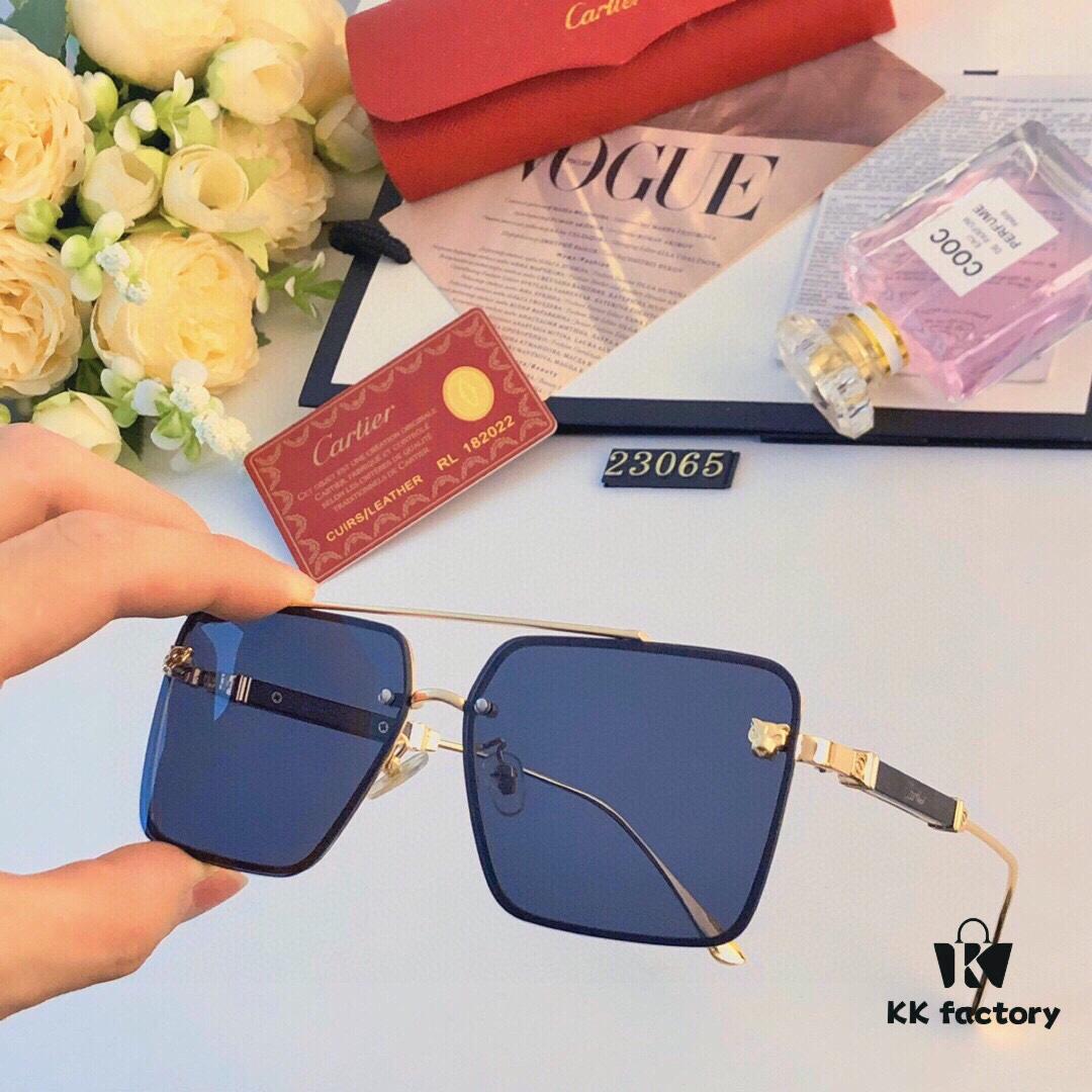 Cartier New Unisex Sunglasses, Fashionable and Trendy Casual Shades for Travel and Leisure