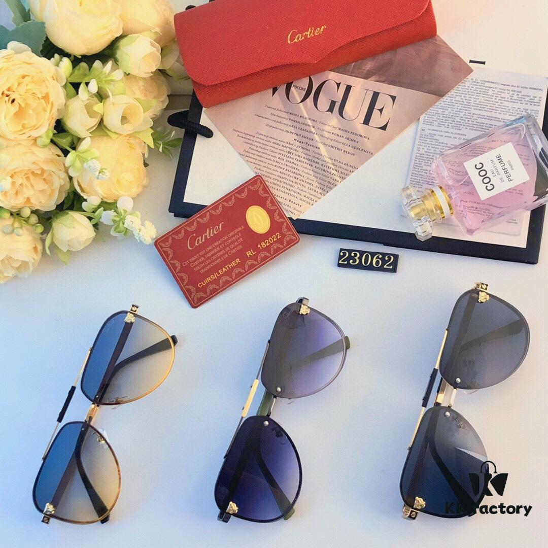 6931fc123a89a121ed54c9c3 Cartier Fashionable European and American Double-Bridge Sunglasses for Men, UV Protection Sunshade Glasses for Outdoor Use, Unisex Business Aviator Sunglasses