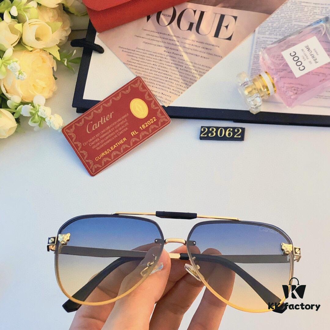 6931fc133a89a121ed54c9c9 Cartier Fashionable European and American Double-Bridge Sunglasses for Men, UV Protection Sunshade Glasses for Outdoor Use, Unisex Business Aviator Sunglasses