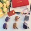 6931fc133a89a121ed54c9cc Cartier Stylish Octagonal Frameless Sunglasses for Outdoor Travel and Street Photography