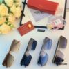 6931fc173a89a121ed54ca0b Cartier Retro Metal Double-Bridge Men's Sunglasses for Driving Square Frame Sun Glasses
