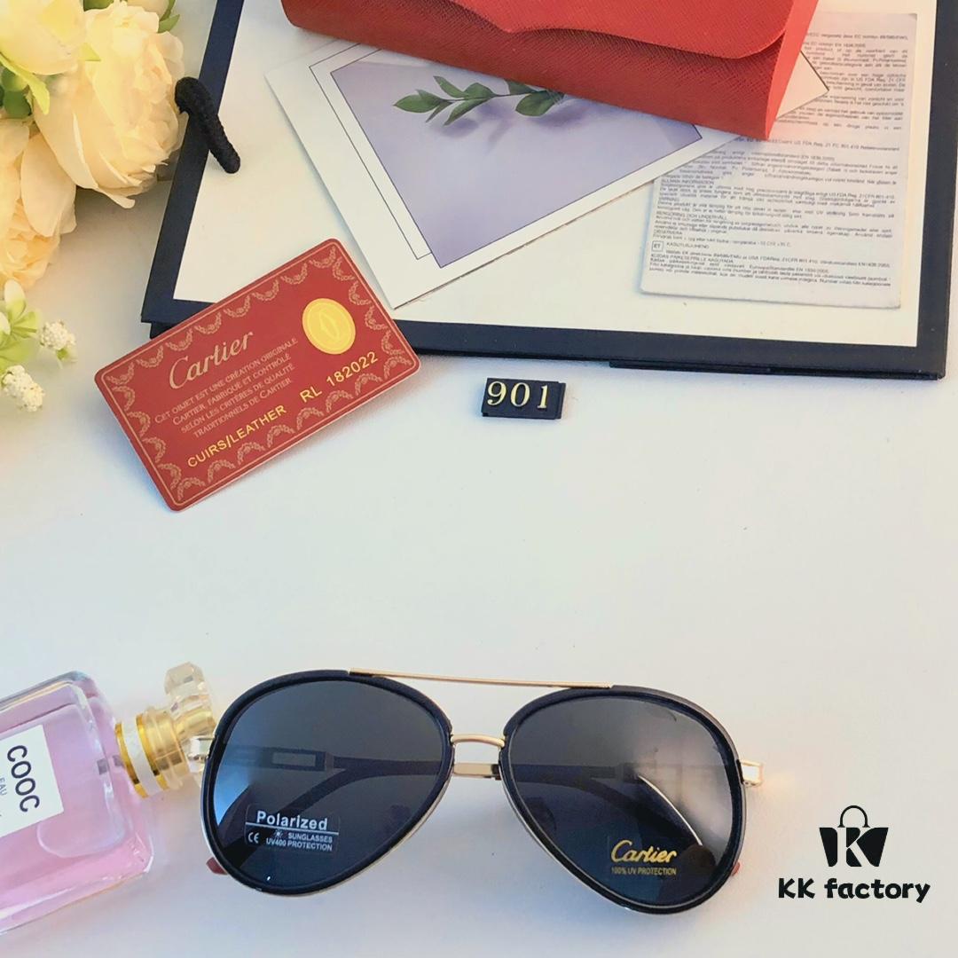 6931fc183a89a121ed54ca1b Cartier Pilot Sunglasses for Men, Driving Polarized Double-Bridge Oversized Retro UV Protection Sun Glasses