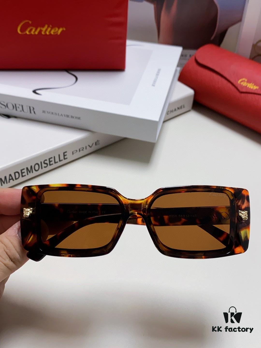 6931fc1a3a89a121ed54ca2b Cartier Unisex Sunglasses, Timeless Leopard Logo Design, Simple and Elegant Frame, Universal Fit for All Face Shapes