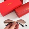 6931fc1c3a89a121ed54ca48 Authentic Version Arrived, Original Zeiss Dual-Tone Lenses, Cartier CT0433S, Size 55-22-140, Almond-Shaped Frame, Polished Gold Finish, Cheetah Sunglasses