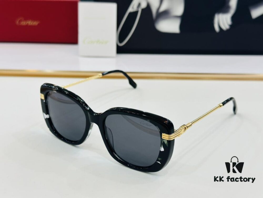 6931fc1c3a89a121ed54ca4f Cartier CT0377 Size: 53□19-145 Universal Frame Shape, Simple and Elegant, Fashionable and Casual Sunglasses