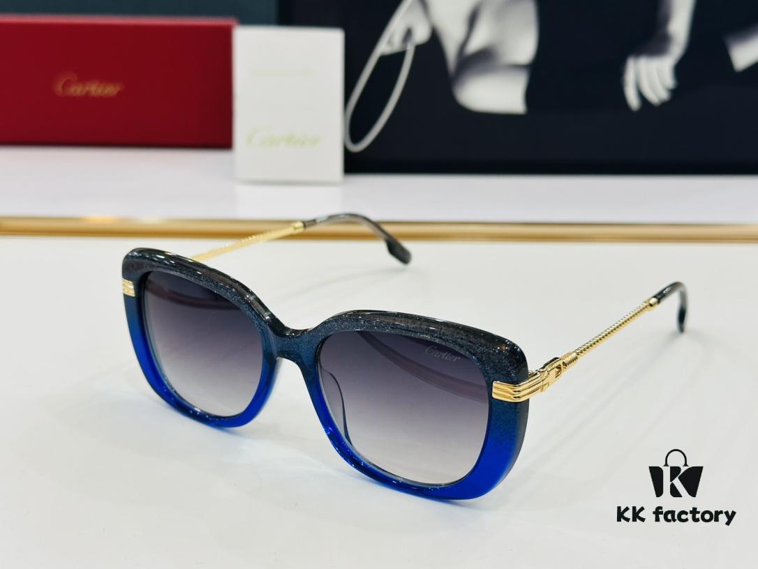 6931fc1c3a89a121ed54ca50 Cartier CT0377 Size: 53□19-145 Universal Frame Shape, Simple and Elegant, Fashionable and Casual Sunglasses