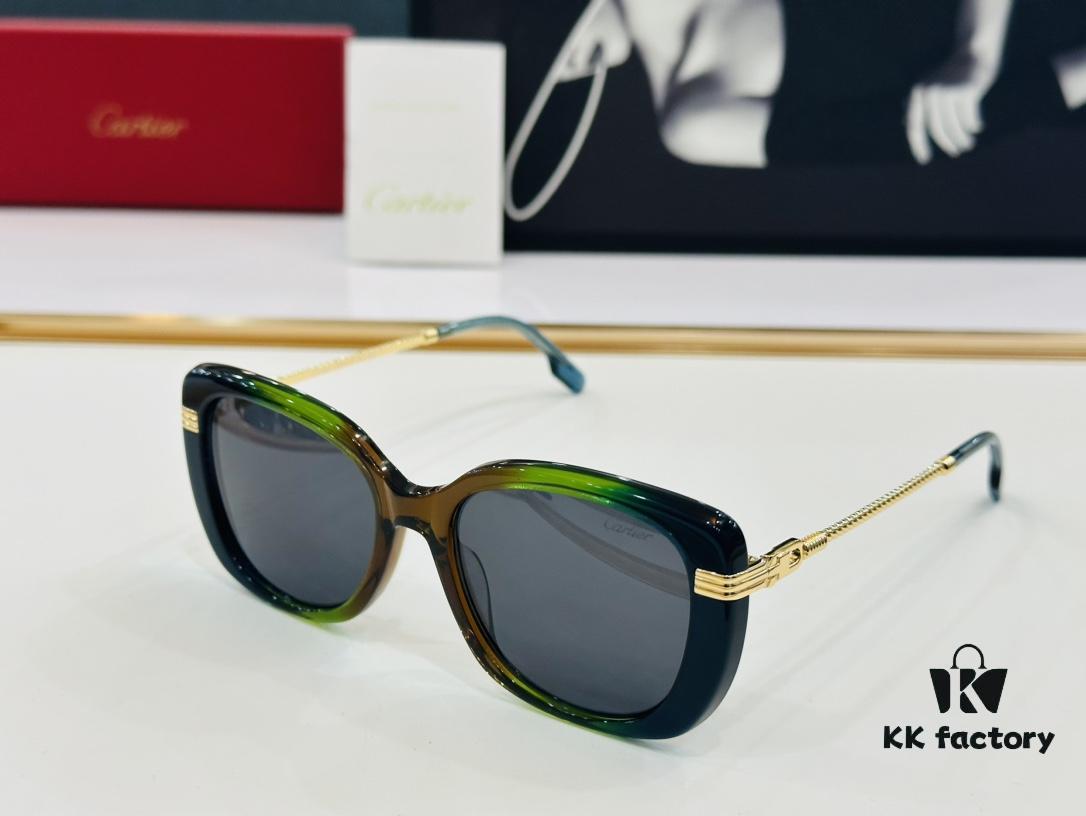 6931fc1d3a89a121ed54ca53 Cartier CT0377 Size: 53□19-145 Universal Frame Shape, Simple and Elegant, Fashionable and Casual Sunglasses