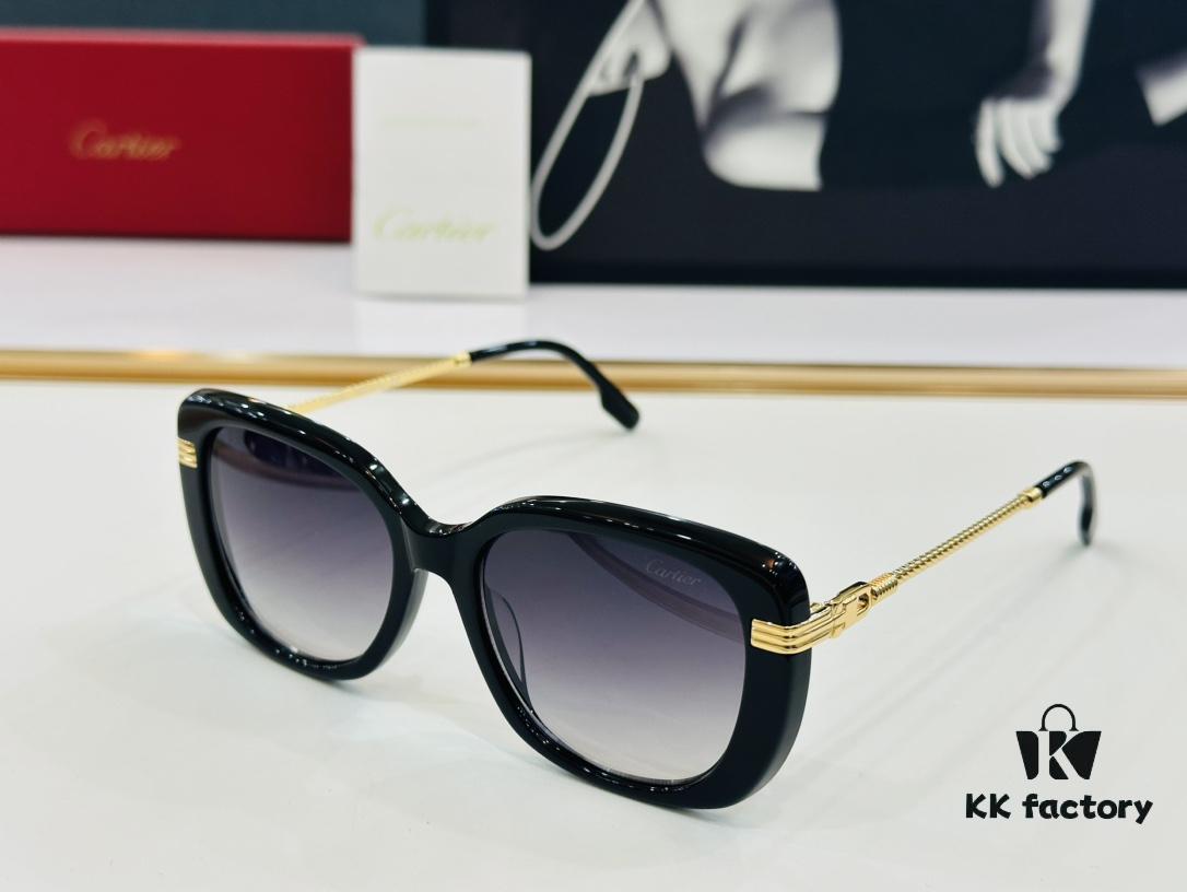 6931fc1d3a89a121ed54ca54 Cartier CT0377 Size: 53□19-145 Universal Frame Shape, Simple and Elegant, Fashionable and Casual Sunglasses