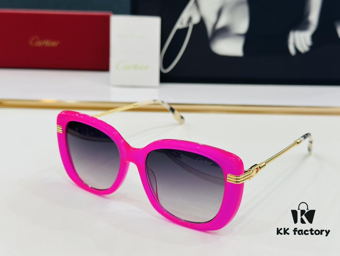 6931fc1d3a89a121ed54ca56 Cartier CT0377 Size: 53□19-145 Universal Frame Shape, Simple and Elegant, Fashionable and Casual Sunglasses