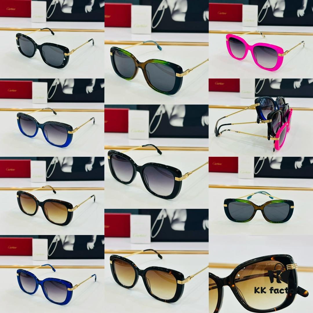 6931fc1d3a89a121ed54ca57 Cartier CT0377 Size: 53□19-145 Universal Frame Shape, Simple and Elegant, Fashionable and Casual Sunglasses