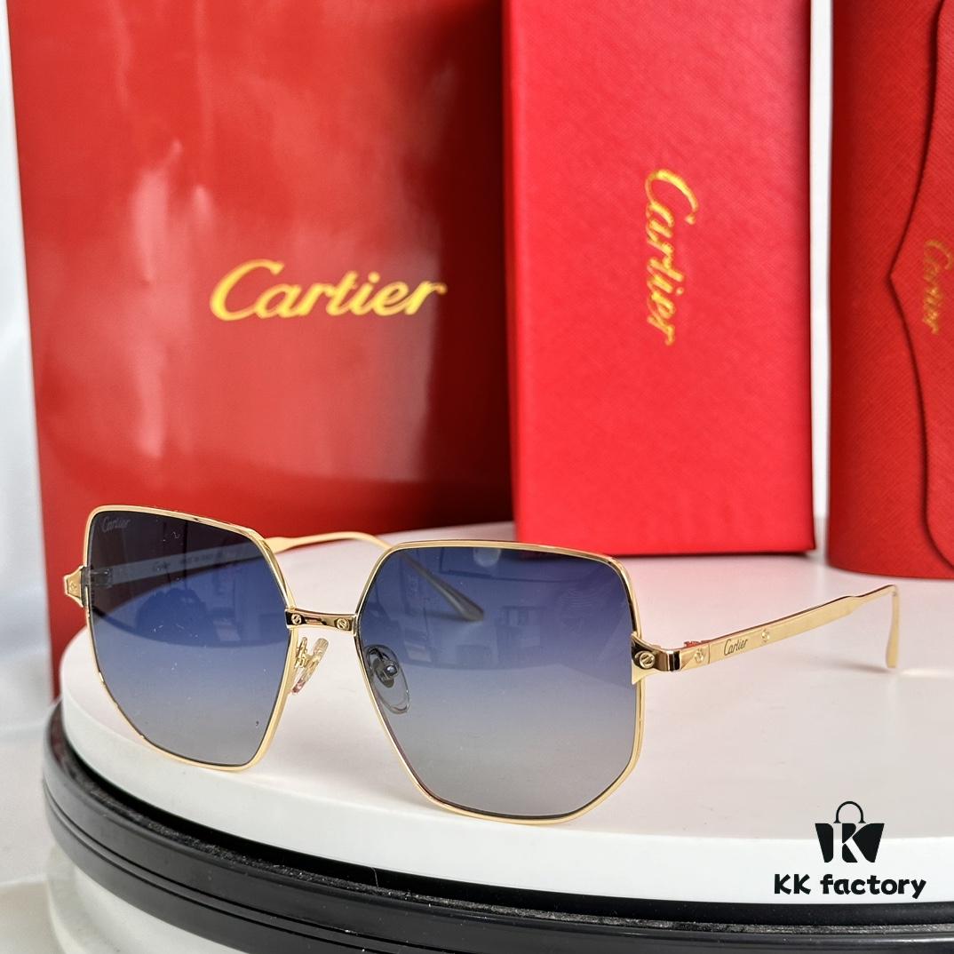 6931fc213a89a121ed54ca90 Cartier Original Official Version CT0327S Size 58-15-140 Unisex Sunglasses, Stylish and Comfortable, Suitable for All Face Shapes