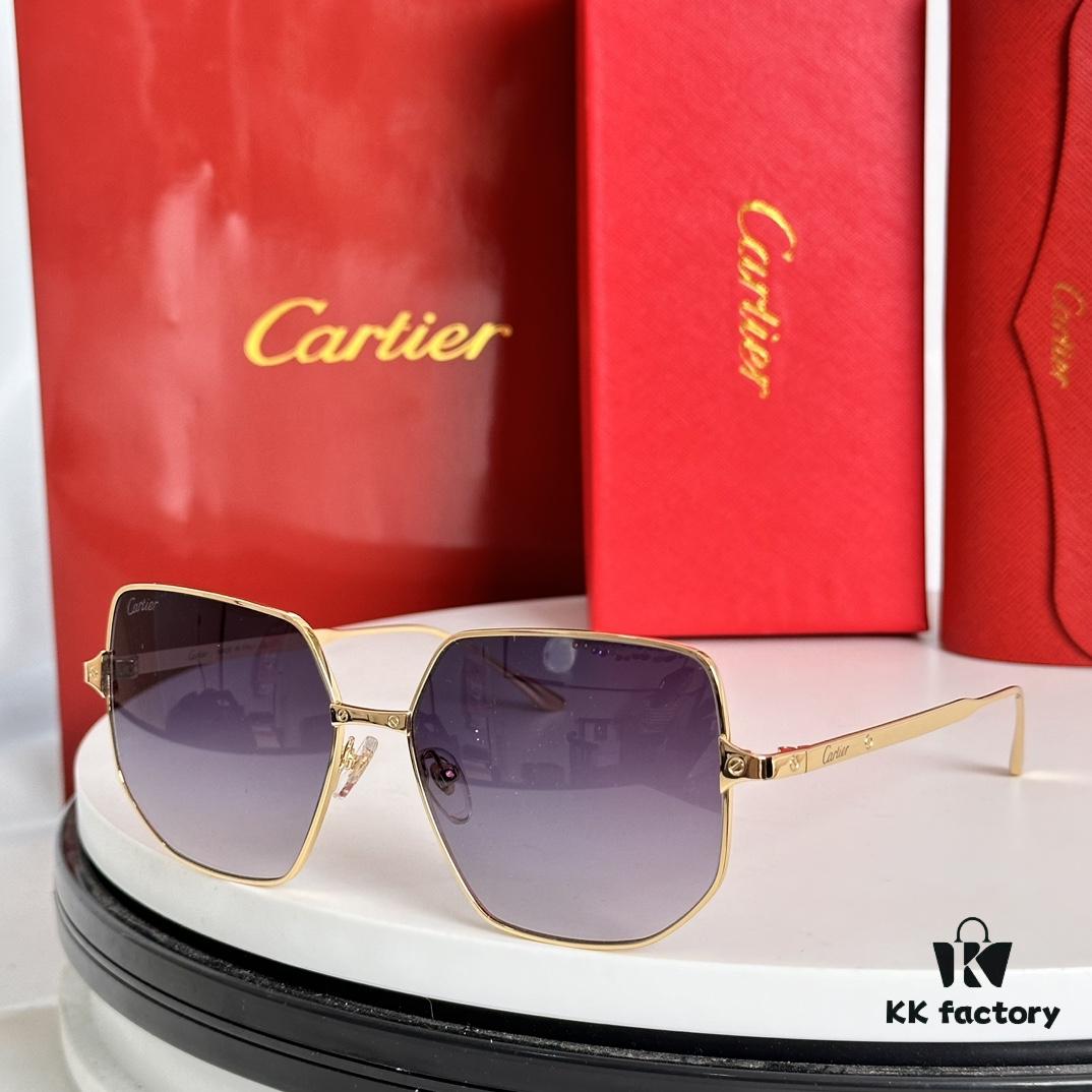 6931fc213a89a121ed54ca91 Cartier Original Official Version CT0327S Size 58-15-140 Unisex Sunglasses, Stylish and Comfortable, Suitable for All Face Shapes