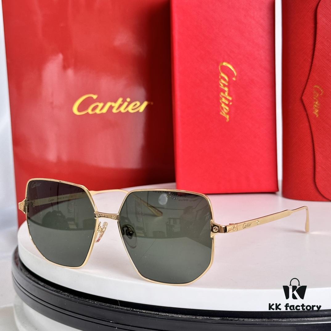 6931fc213a89a121ed54ca93 Cartier Original Official Version CT0327S Size 58-15-140 Unisex Sunglasses, Stylish and Comfortable, Suitable for All Face Shapes