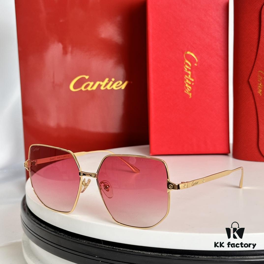 6931fc213a89a121ed54ca95 Cartier Original Official Version CT0327S Size 58-15-140 Unisex Sunglasses, Stylish and Comfortable, Suitable for All Face Shapes