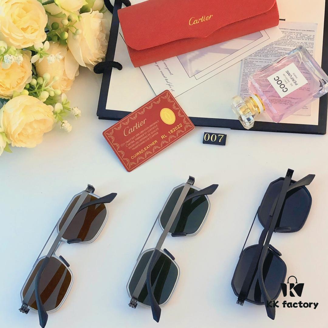 6931fc223a89a121ed54ca98 Cartier New Fashion Sunglasses Metal Oversized Frame Unisex Driving Glasses Trendy European and American Influencer Style Shades