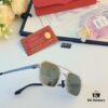 6931fc223a89a121ed54ca9f Cartier New Fashion Sunglasses Metal Oversized Frame Unisex Driving Glasses Trendy European and American Influencer Style Shades