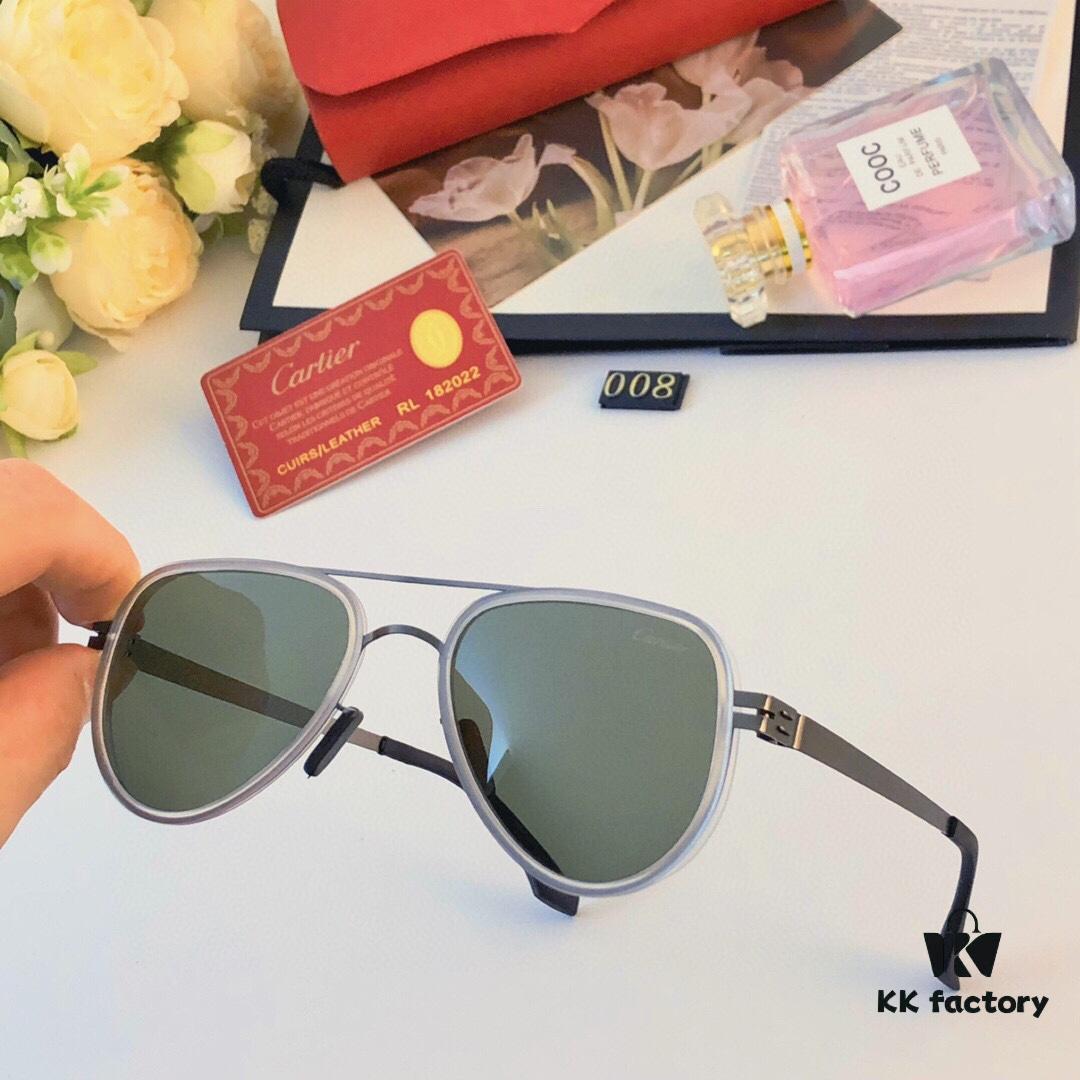 Cartier New Fashion Polarized Unisex Oversized Cat-eye Sunglasses UV Protection
