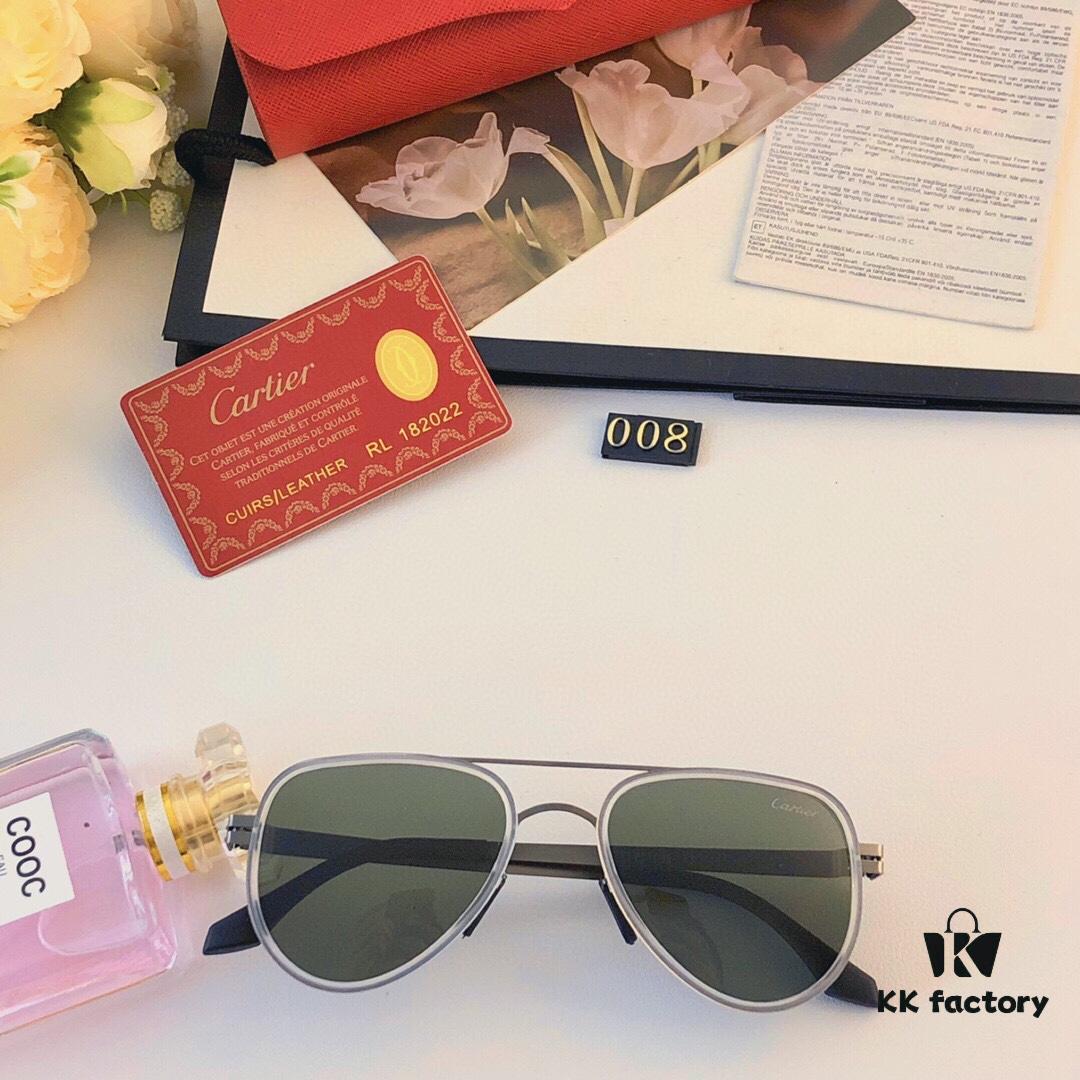 Cartier New Fashion Polarized Unisex Oversized Cat-eye Sunglasses UV Protection