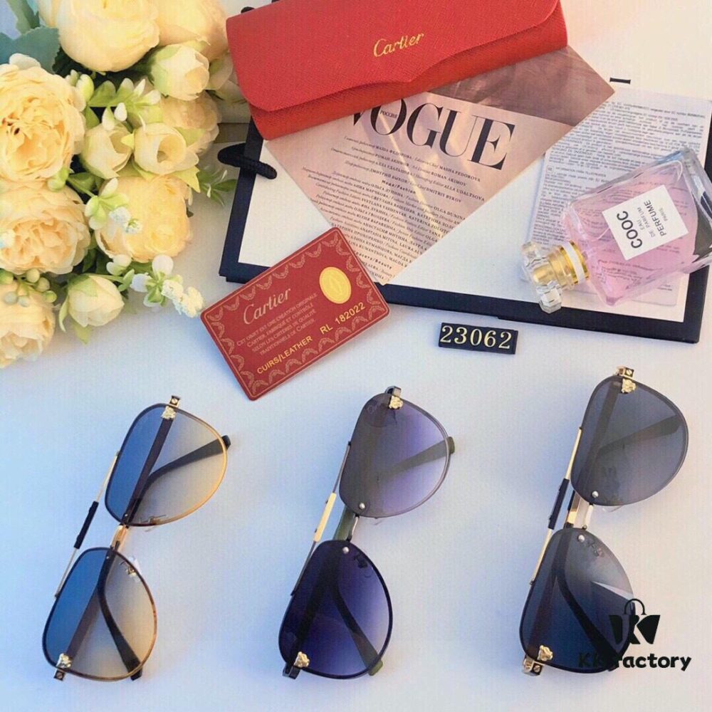 6931fc243a89a121ed54cabb Cartier Vintage Men's Metal Double-Bridge Sunglasses, Bold Business Style Driver UV400 Anti-Ultraviolet Sun Glasses