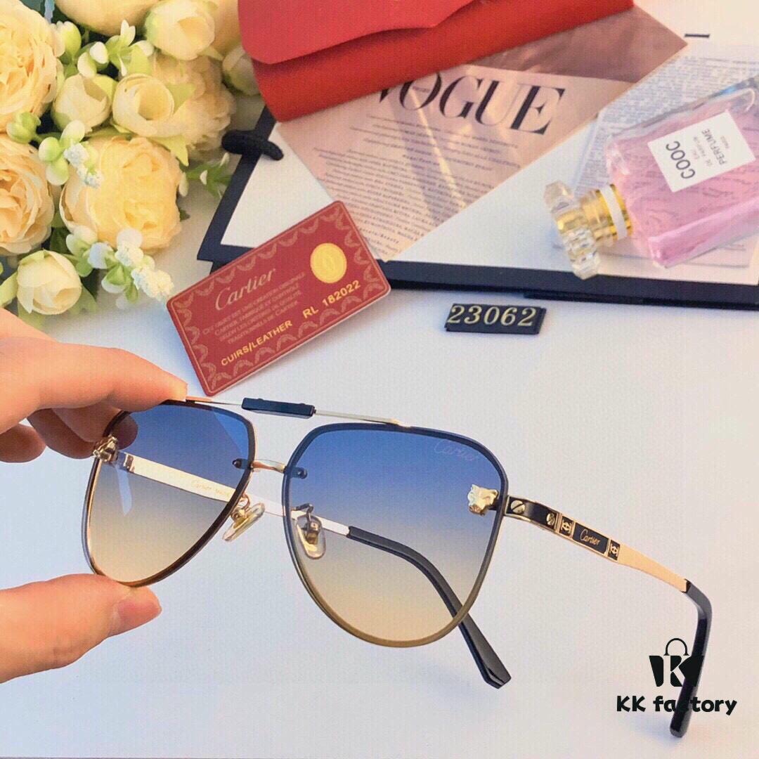 6931fc243a89a121ed54cabe Cartier Vintage Men's Metal Double-Bridge Sunglasses, Bold Business Style Driver UV400 Anti-Ultraviolet Sun Glasses