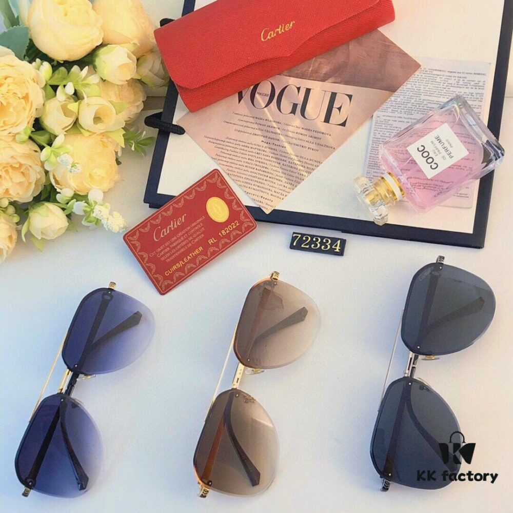 6931fc253a89a121ed54cac4 Cartier 2024 New Large-Frame Sunglasses, Korean Style Fashionable Oversized Metal Cat-Eye Sunglasses for Women