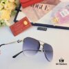 6931fc253a89a121ed54cacc Cartier 2024 New Large-Frame Sunglasses, Korean Style Fashionable Oversized Metal Cat-Eye Sunglasses for Women