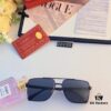 Cartier European and American square frame double-bar sunglasses fashion versatile sunglasses metal eyewear cross-border popular influencer trending sunglasses sunglasses sun glasses