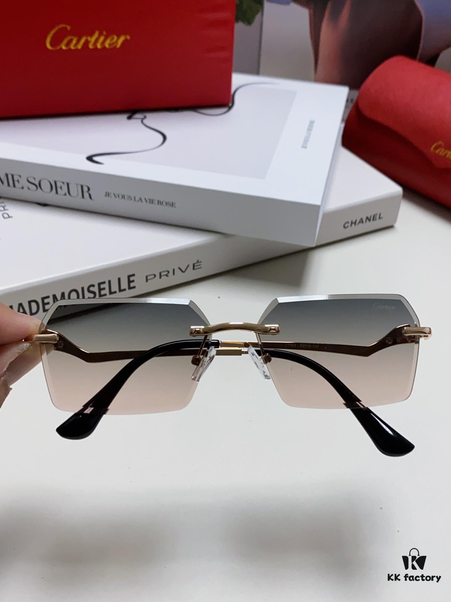 6931fc2c3a89a121ed54cb2b Cartier 2024 New Arrival Fashion Sunglasses for Women, Stylish Instagram-Worthy UV Protection Oversized Sun Glasses Slimming Design