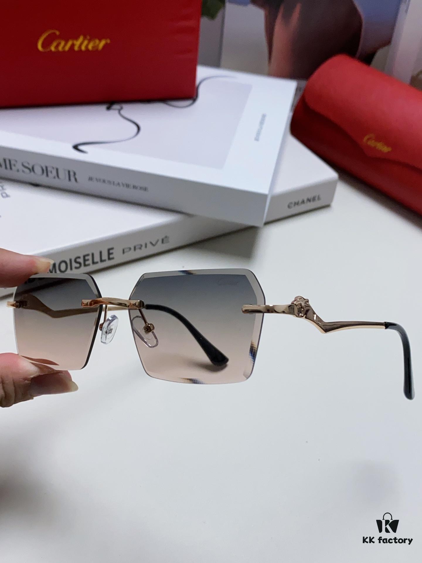 6931fc2c3a89a121ed54cb2d Cartier 2024 New Arrival Fashion Sunglasses for Women, Stylish Instagram-Worthy UV Protection Oversized Sun Glasses Slimming Design