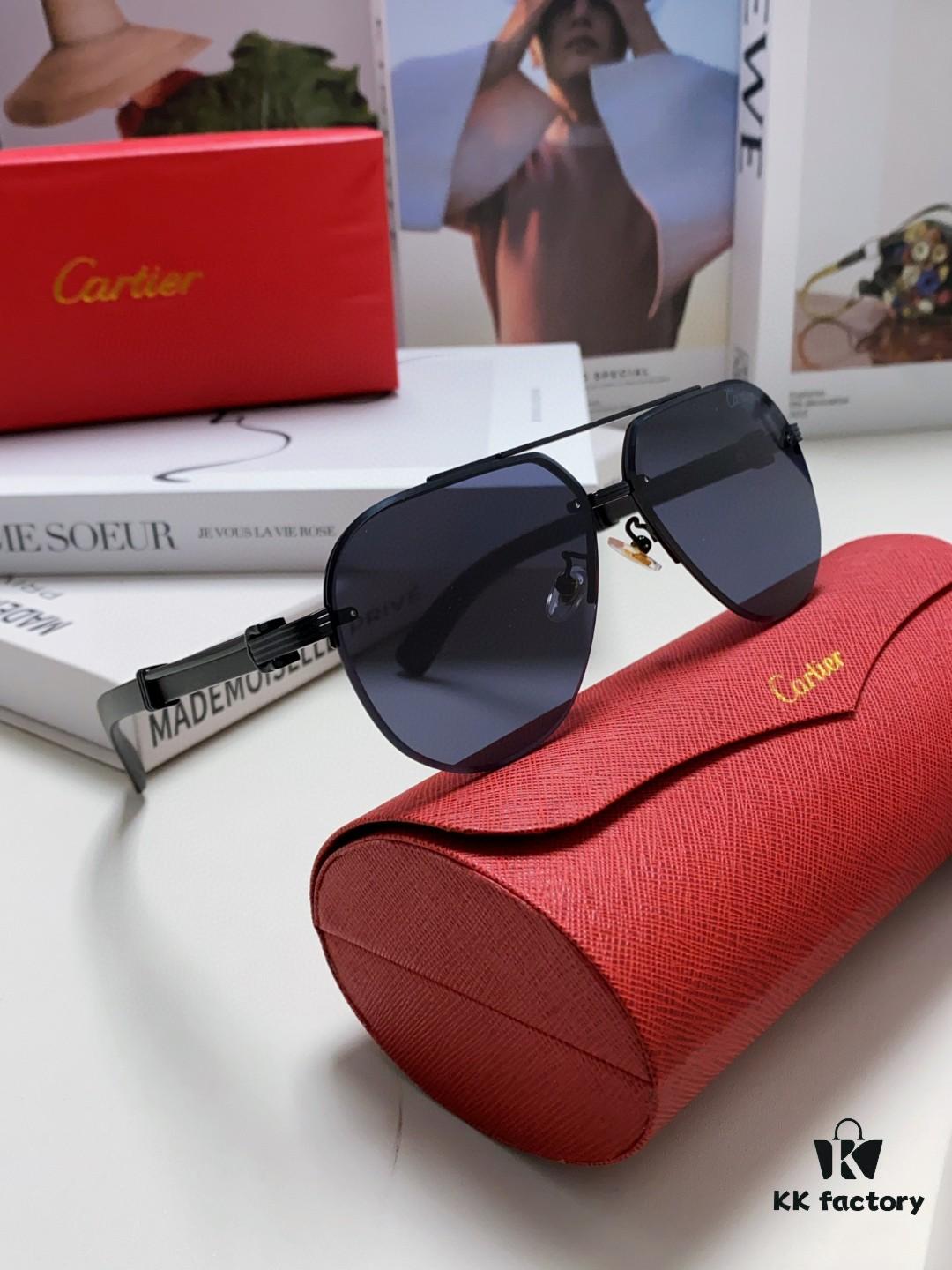 6931fc2d3a89a121ed54cb38 Cartier 2024 Retro Double Bridge Prescription Sunglasses, UV Protection, Oversized Frame for Men, Driving Sun Glasses