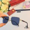 6931fc323a89a121ed54cb7c Cartier Square Metal Double-Bar Men's Sunglasses, Large Frame UV Protection Fashion Trendy European and American Style Sun Glasses