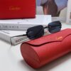 6931fc343a89a121ed54cb95 Cartier 2024 New Arrival Square Rimless Cut-Out Sunglasses for Women, Slimming, Fashionable European and American Style, INS-Inspired Street Snap Trendy Sunglasses, Stylish Small Eyewear