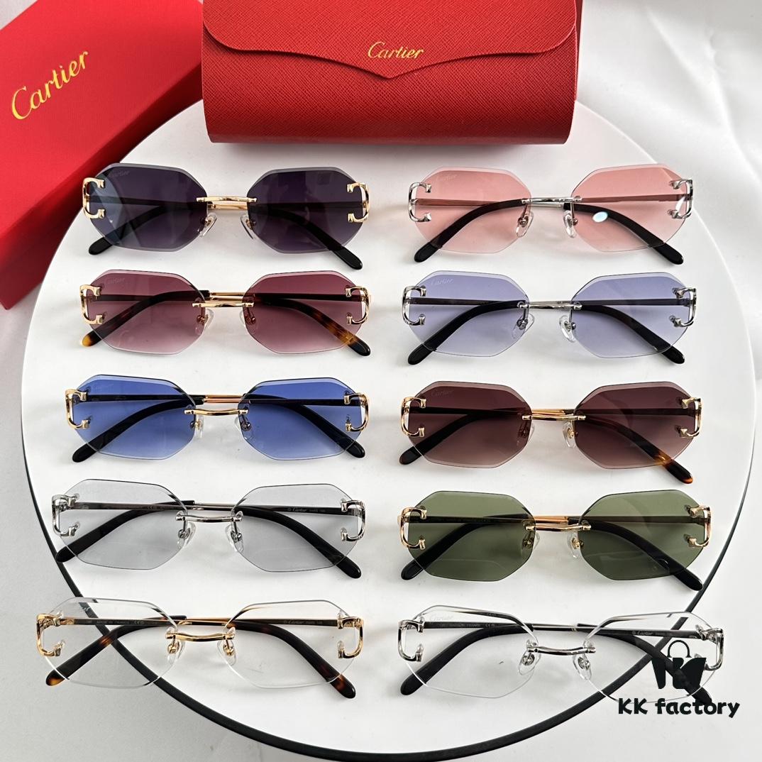 6931fc363a89a121ed54cbb1 Cartier Official Website New Arrival Business Men's Rimless Glasses, Ultra-Light Frame, Original Quality, Superior Craftsmanship and Detail. MODEL: CT0091 SIZE: 55□18-135 Eyeglasses Sunglasses