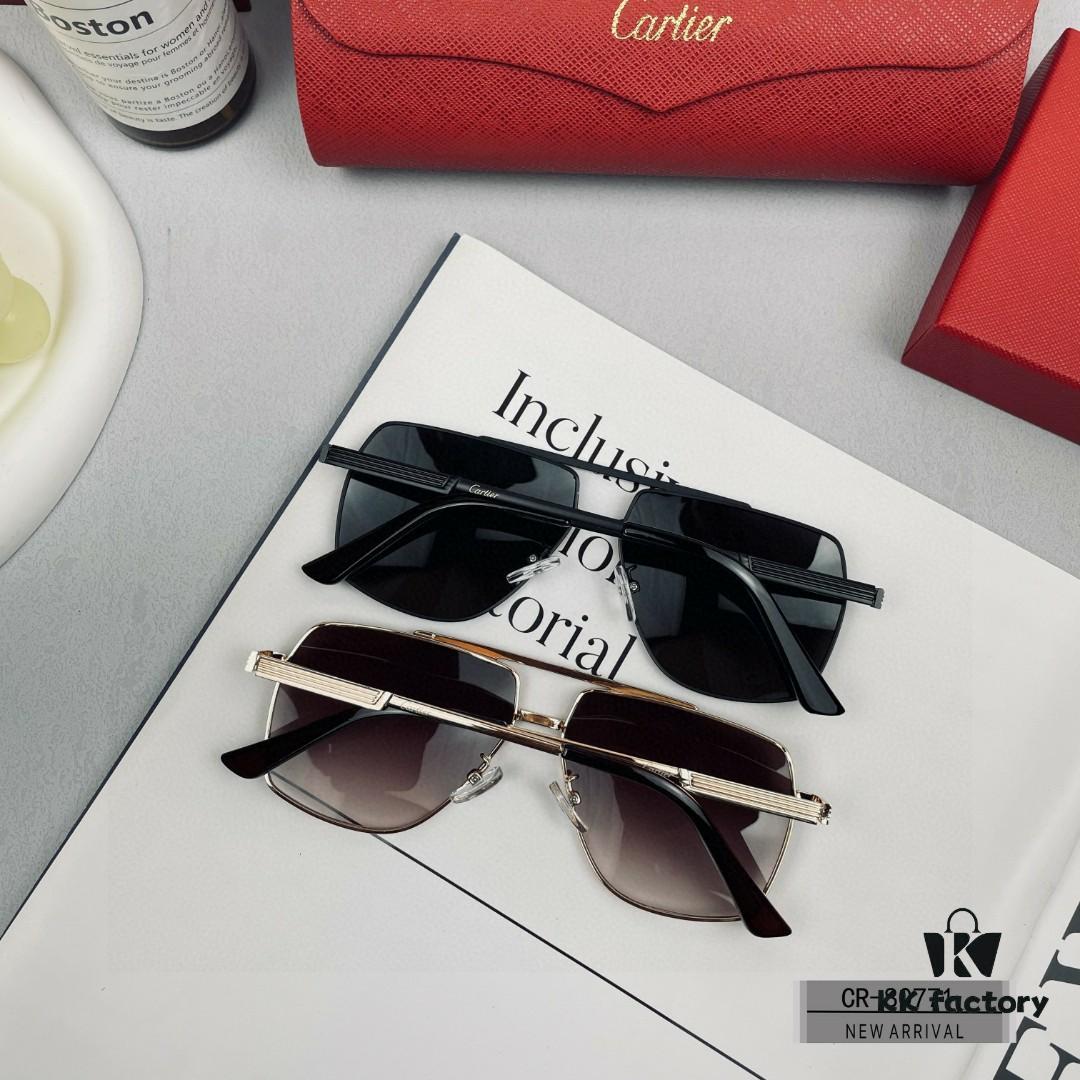6931fc3f3a89a121ed54cc20 Cartier France - Polarized HD Resin Lens Sunglasses with Lightweight Metal Frame, Unisex Fashion Sun Glasses for Driving and Travel, Model: 80771