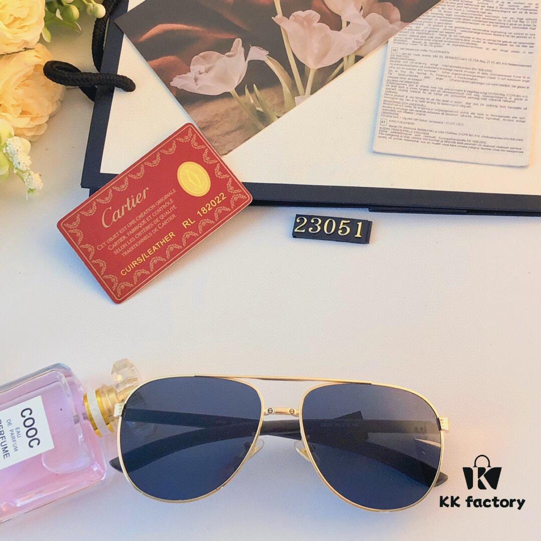 6931fc453a89a121ed54cc75 Cartier Vintage HD Men's Sunglasses Pilot Cat-Eye Sunglasses Wooden Temples UV400 Anti-Ultraviolet Sun Glasses for Men