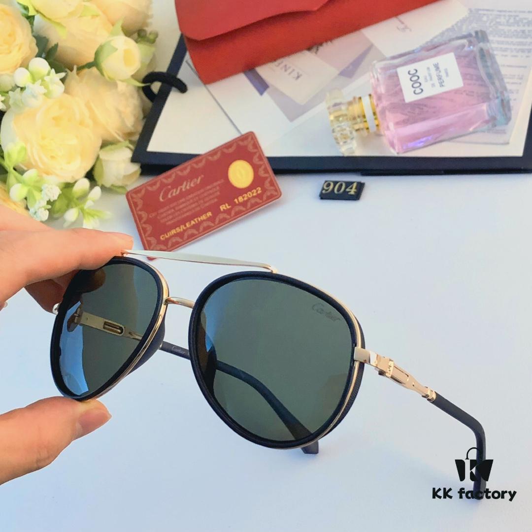 6931fc473a89a121ed54cc94 Cartier Men's New HD Polarized Sunglasses Pilot Metal Double-Bridge UV Protection Aviator Driving Glasses