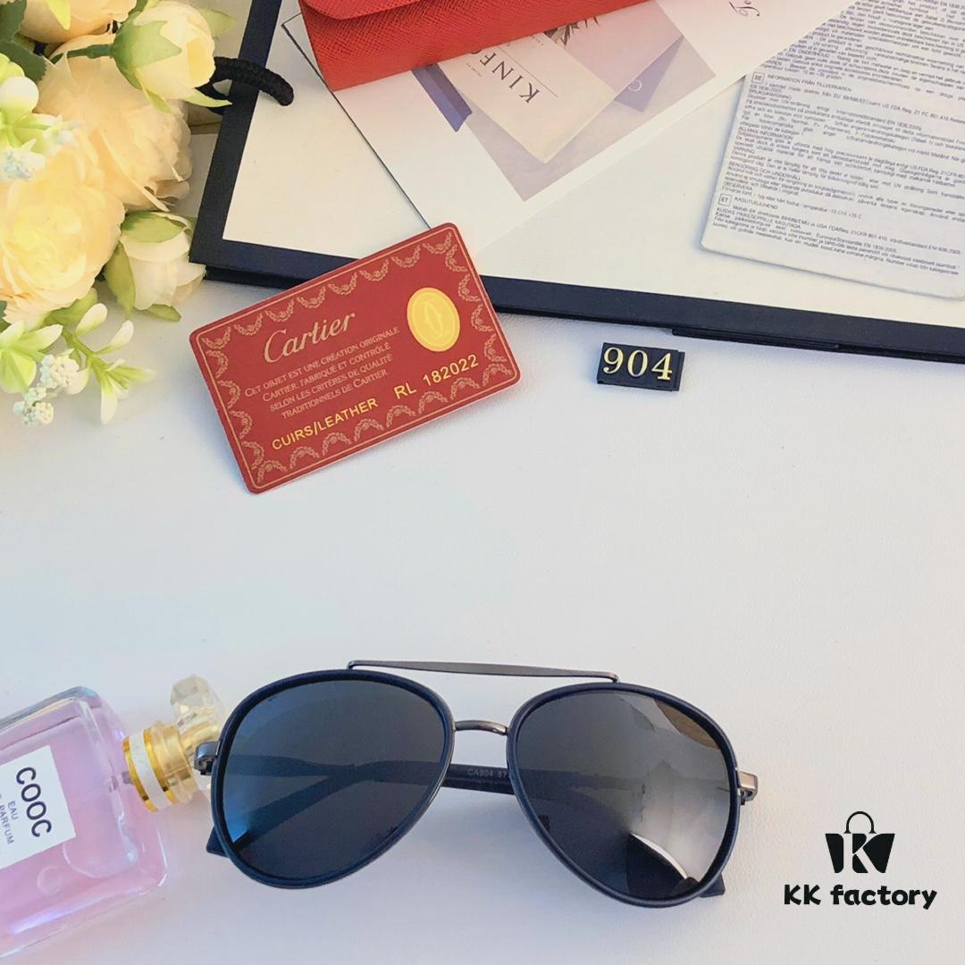 6931fc473a89a121ed54cc98 Cartier Men's New HD Polarized Sunglasses Pilot Metal Double-Bridge UV Protection Aviator Driving Glasses