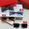 6931fc483a89a121ed54cca5 Cartier 2024 New Retro Wooden-Leg Inspired Sunglasses, Frameless Diamond-Paved Fashion Unisex Sun Glasses for Men and Women