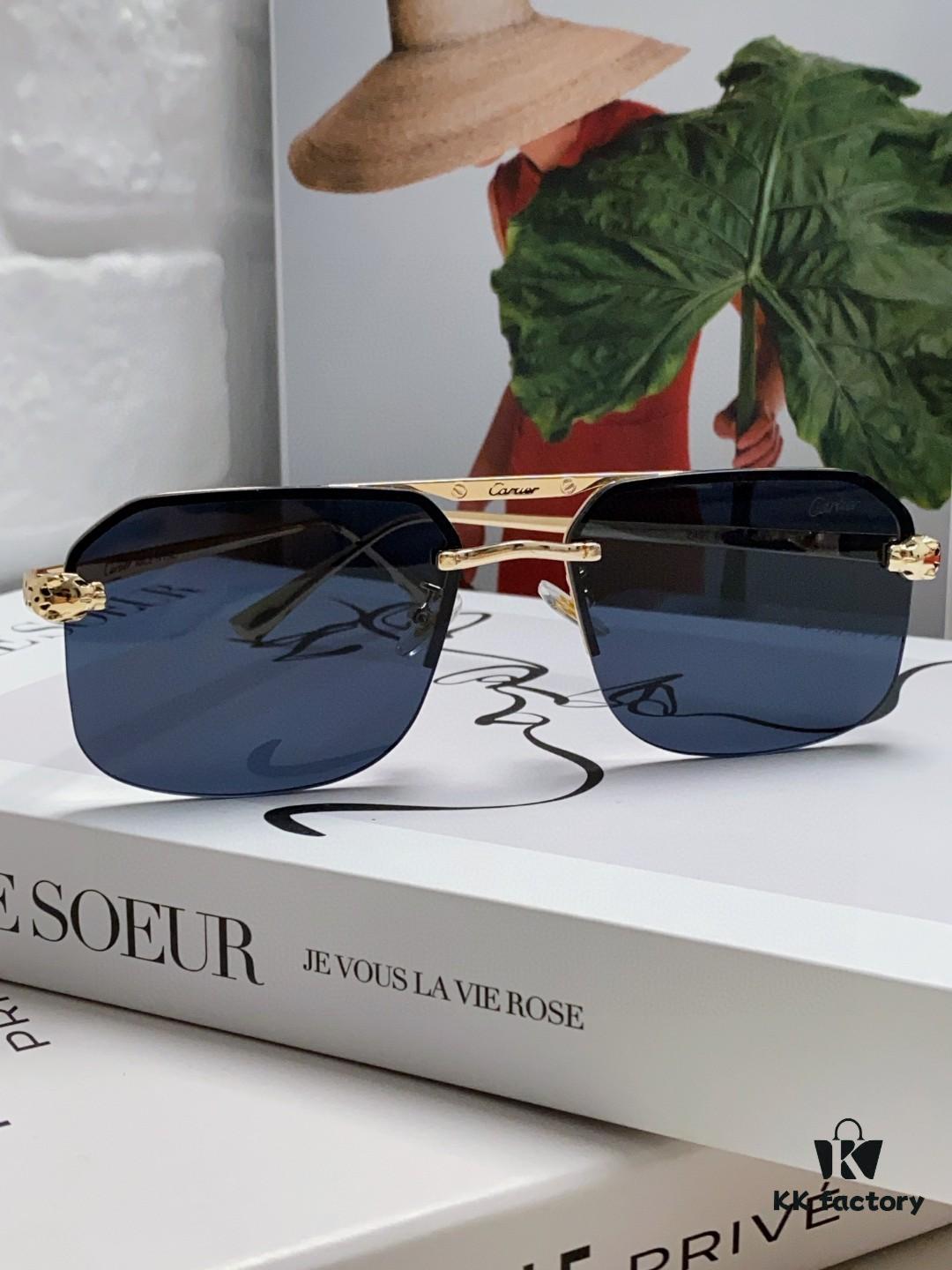 6931fc493a89a121ed54cca7 Cartier Unisex Square Sunglasses, New Lightweight Metal Sunglasses for Men and Women, Fashionable and Luxurious Driving Eyewear