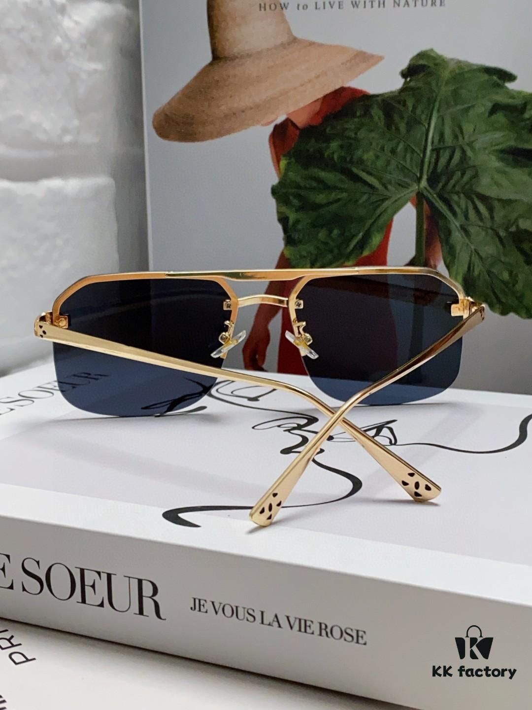 6931fc493a89a121ed54cca8 Cartier Unisex Square Sunglasses, New Lightweight Metal Sunglasses for Men and Women, Fashionable and Luxurious Driving Eyewear