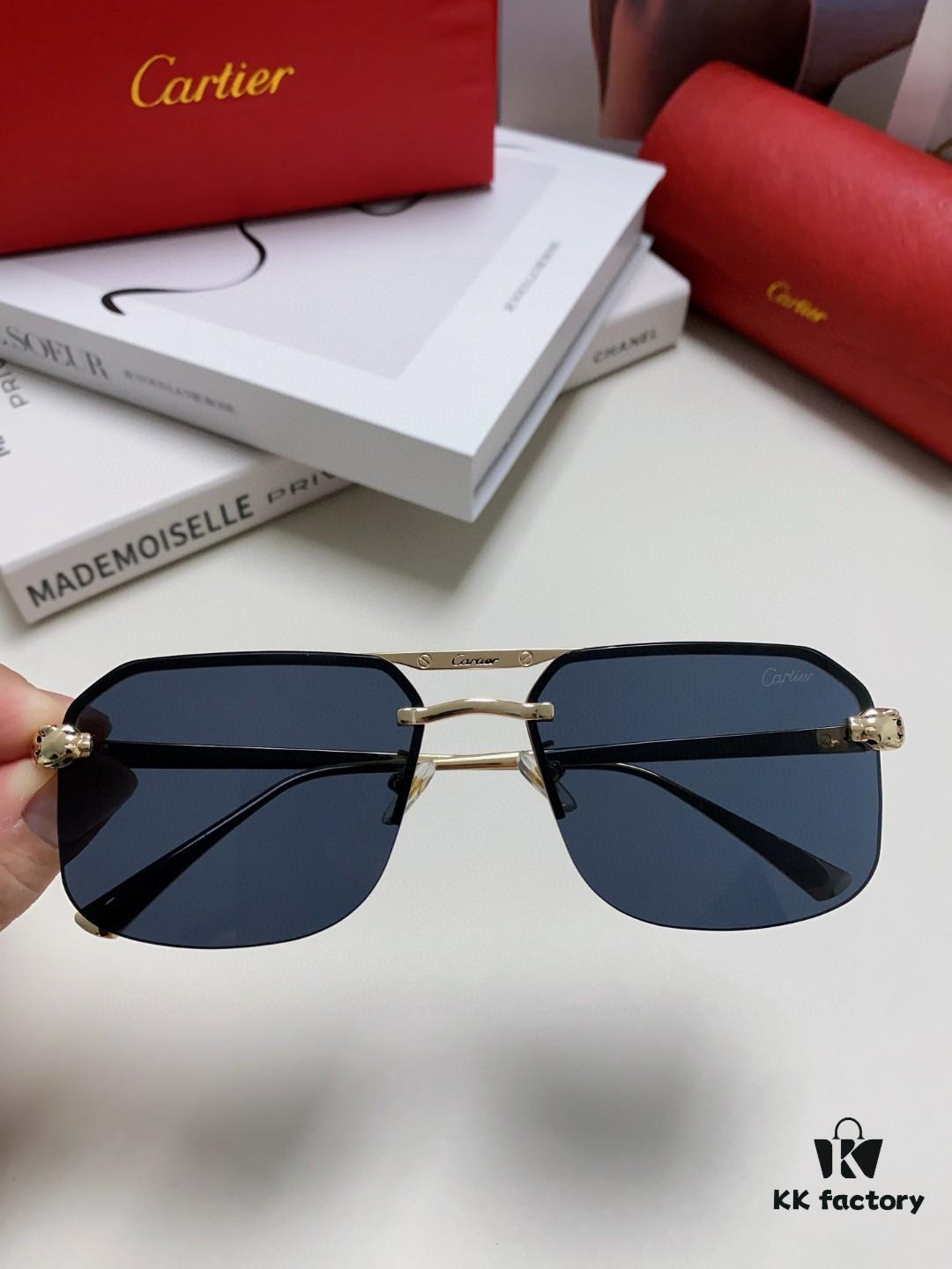 6931fc493a89a121ed54cca9 Cartier Unisex Square Sunglasses, New Lightweight Metal Sunglasses for Men and Women, Fashionable and Luxurious Driving Eyewear