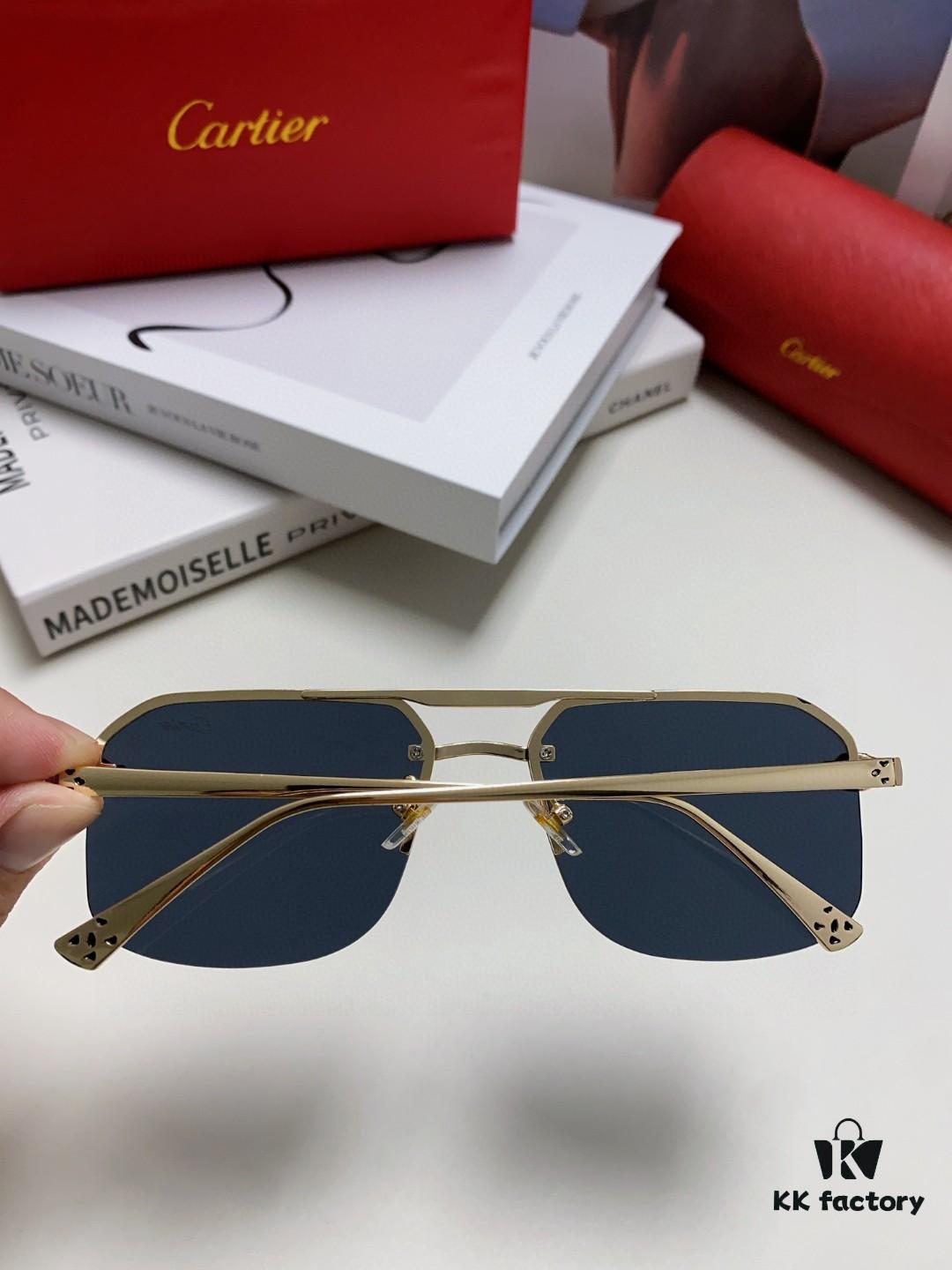 6931fc493a89a121ed54ccaa Cartier Unisex Square Sunglasses, New Lightweight Metal Sunglasses for Men and Women, Fashionable and Luxurious Driving Eyewear
