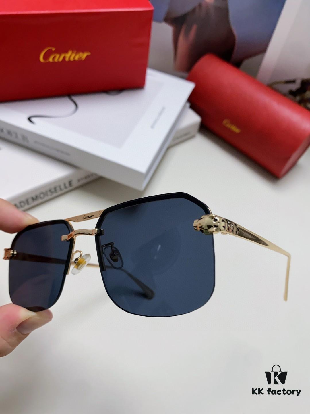 6931fc493a89a121ed54ccab Cartier Unisex Square Sunglasses, New Lightweight Metal Sunglasses for Men and Women, Fashionable and Luxurious Driving Eyewear