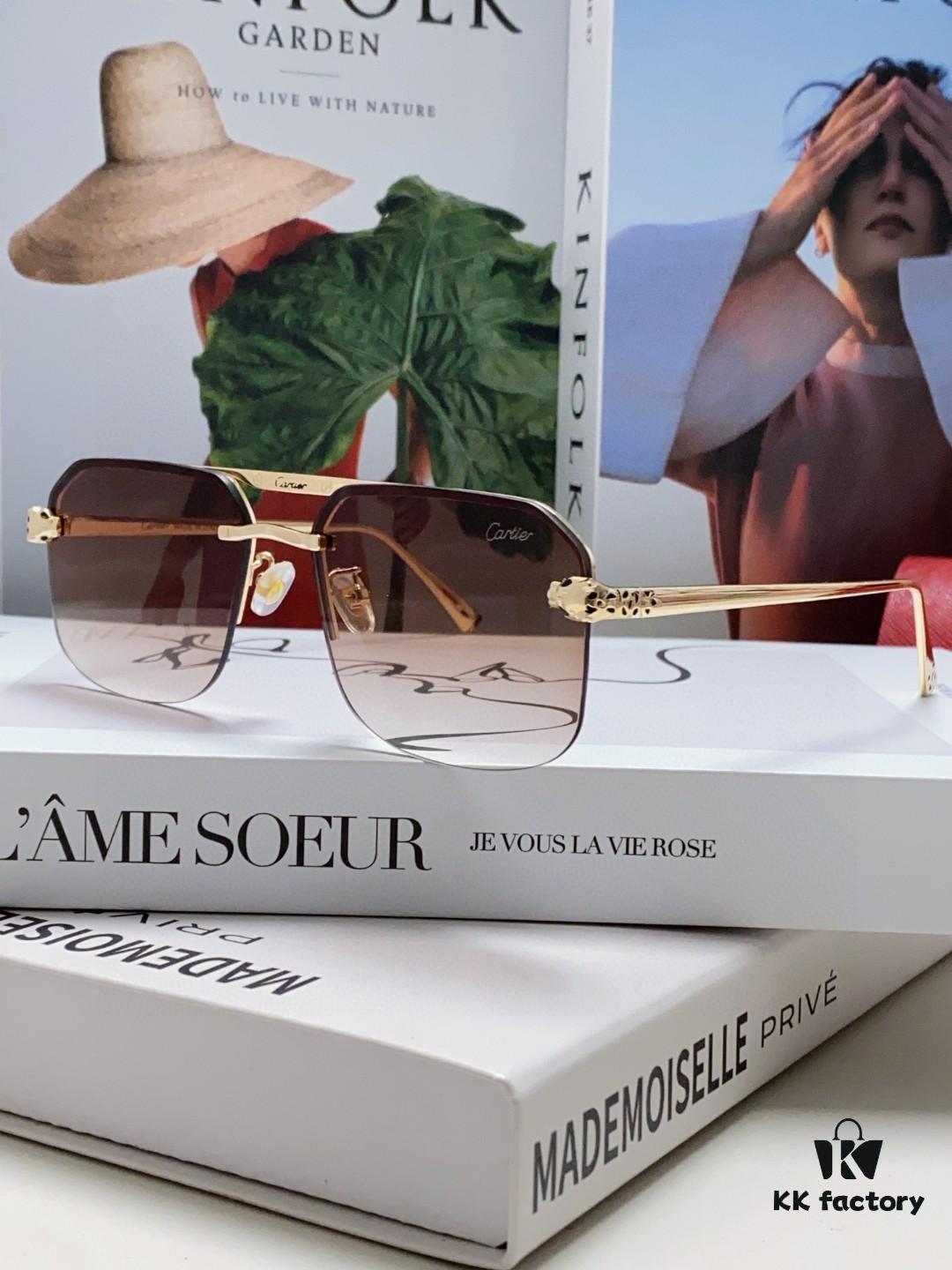 6931fc493a89a121ed54ccb0 Cartier Unisex Square Sunglasses, Metal Frame Lightweight Sun Glasses for Men and Women, Stylish and Elegant Driving Eyewear