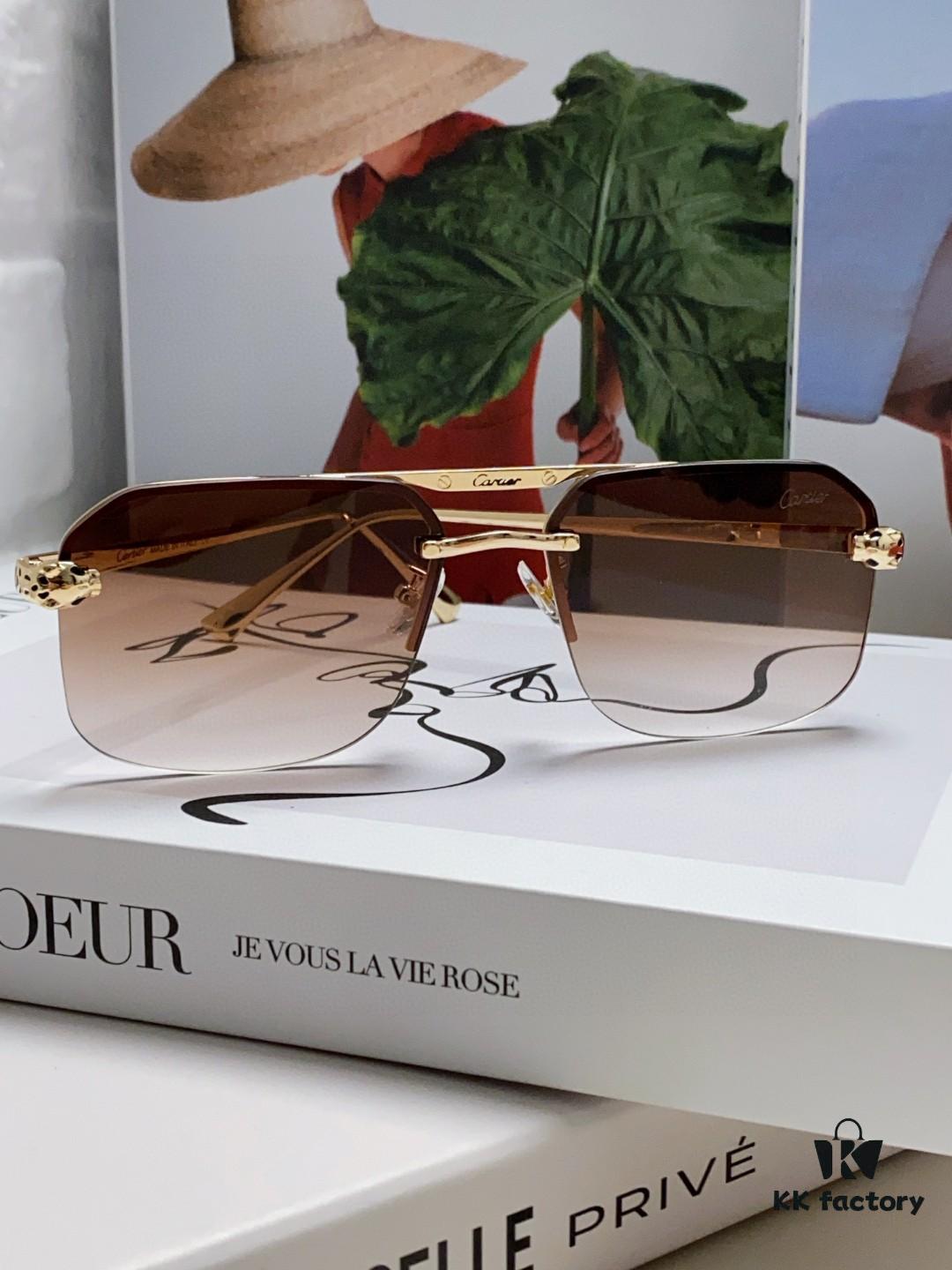 6931fc493a89a121ed54ccb1 Cartier Unisex Square Sunglasses, Metal Frame Lightweight Sun Glasses for Men and Women, Stylish and Elegant Driving Eyewear
