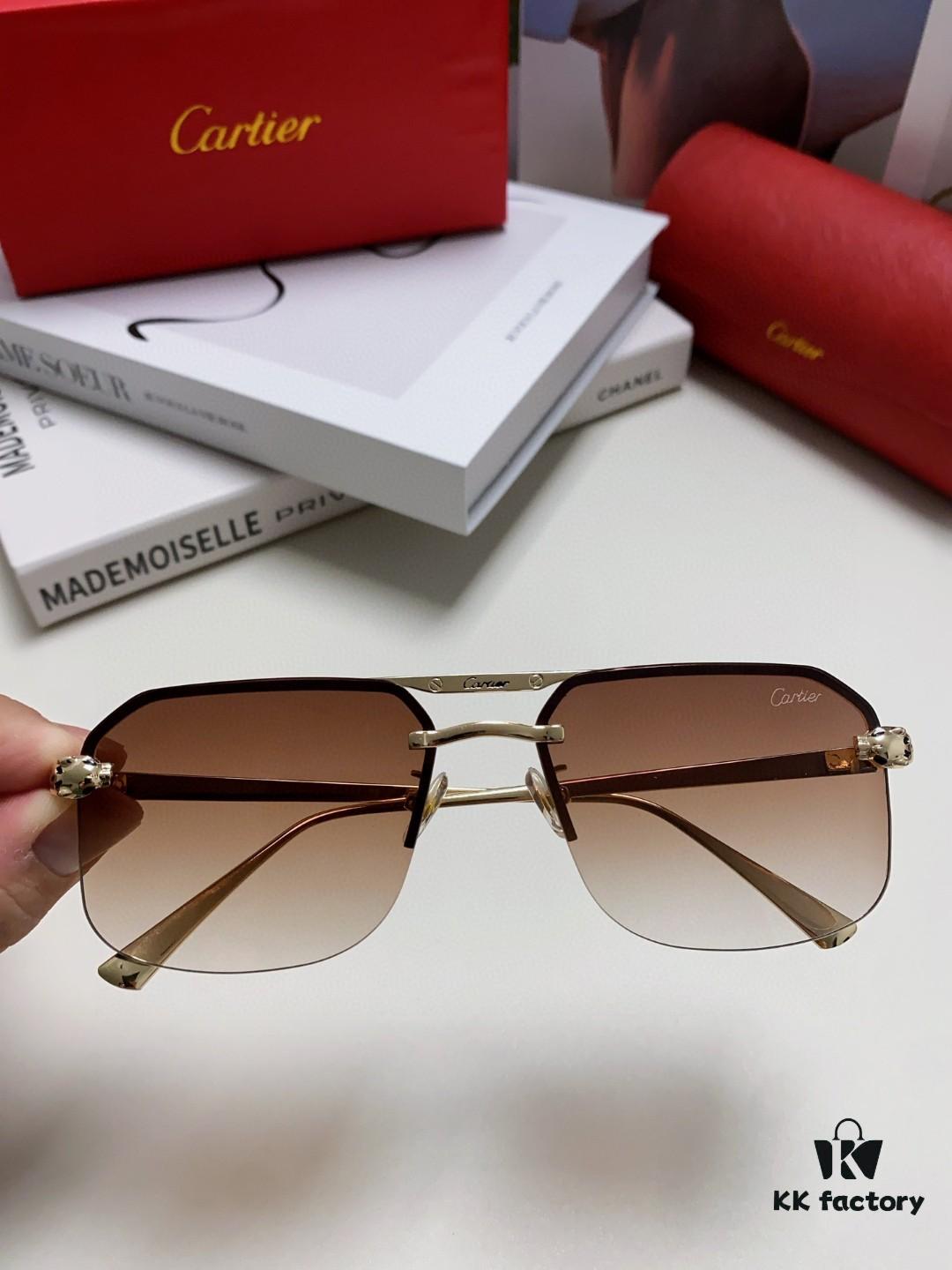 6931fc493a89a121ed54ccb3 Cartier Unisex Square Sunglasses, Metal Frame Lightweight Sun Glasses for Men and Women, Stylish and Elegant Driving Eyewear