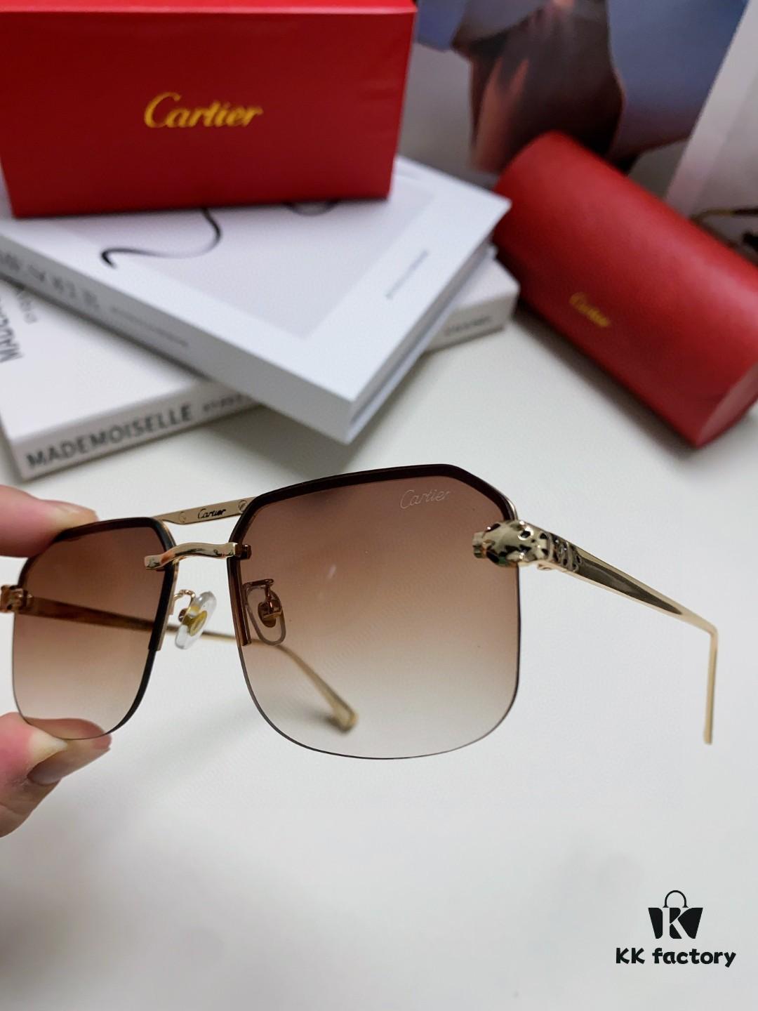 6931fc4a3a89a121ed54ccb5 Cartier Unisex Square Sunglasses, Metal Frame Lightweight Sun Glasses for Men and Women, Stylish and Elegant Driving Eyewear