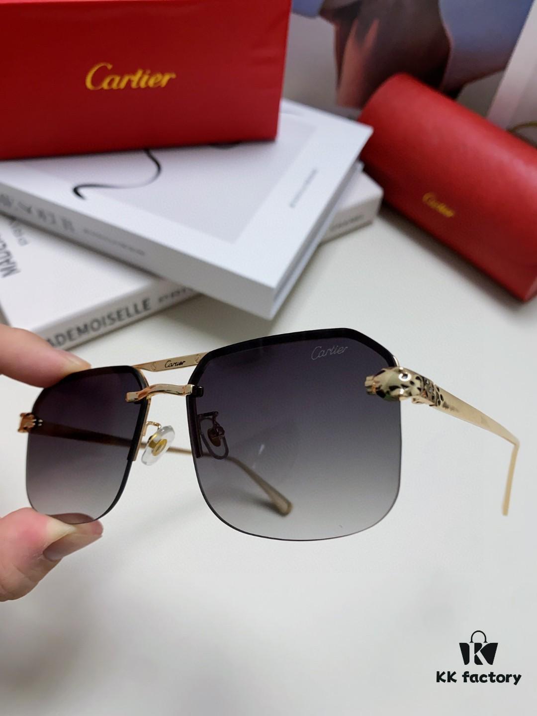 6931fc4a3a89a121ed54ccbf Cartier Unisex Square Sunglasses, Lightweight Metal Frame Luxury Sunglasses for Men and Women, Stylish and Elegant Driving Sun Glasses