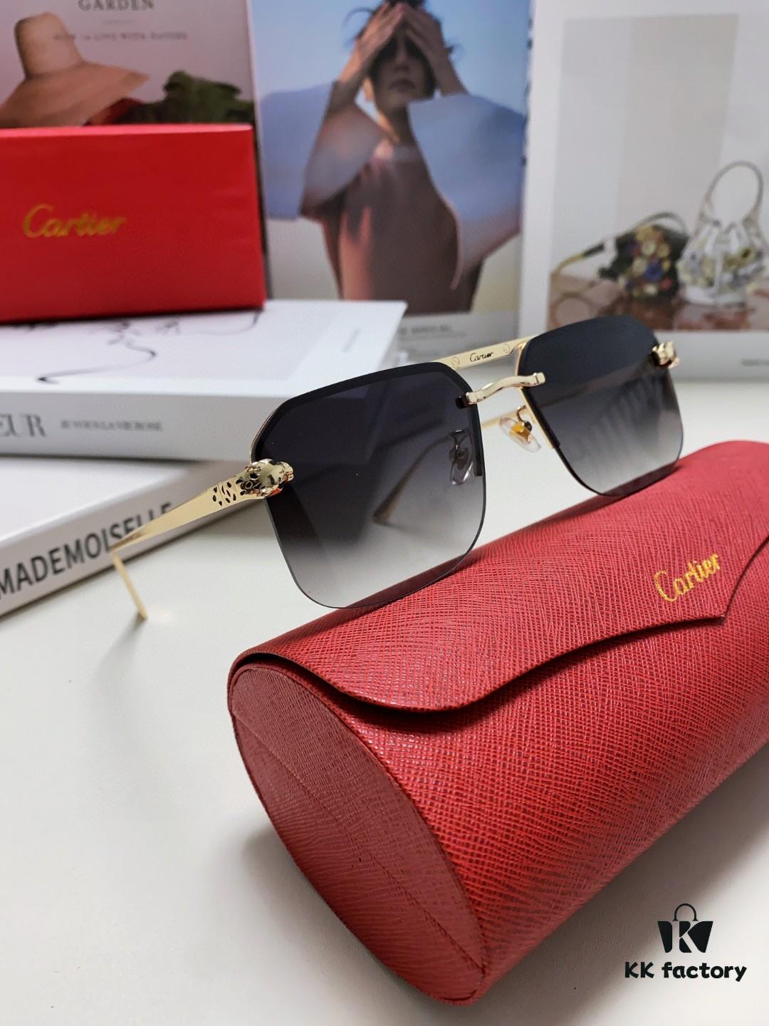 6931fc4a3a89a121ed54ccc1 Cartier Unisex Square Sunglasses, Lightweight Metal Frame Luxury Sunglasses for Men and Women, Stylish and Elegant Driving Sun Glasses